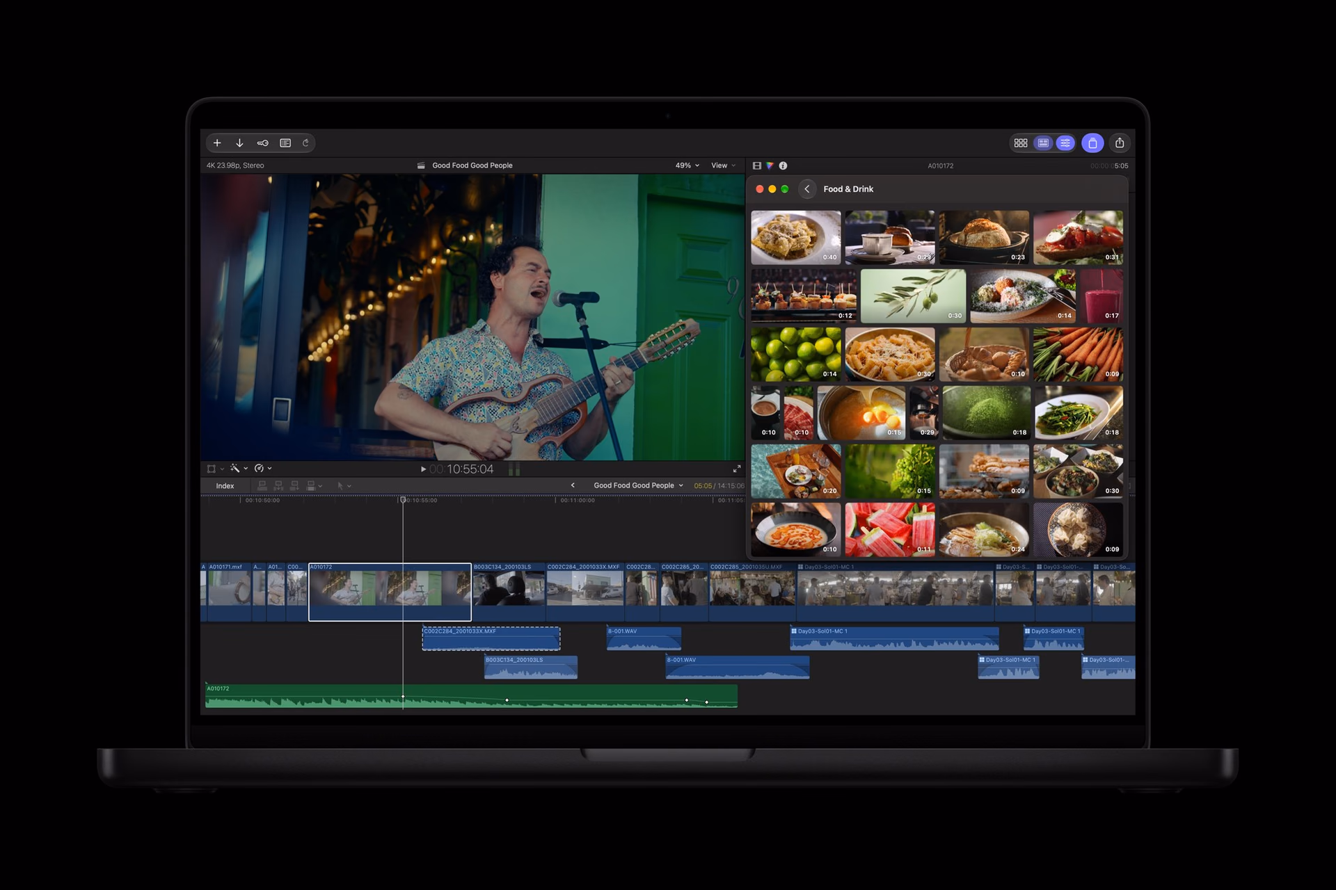 Videos y fotografías de Content Hub en Final Cut Pro