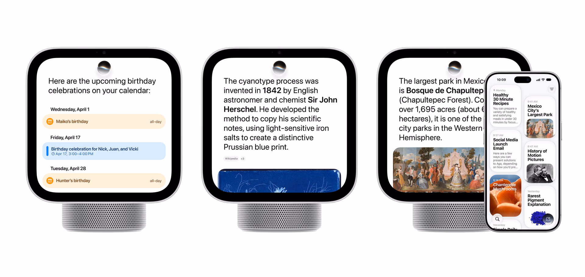 Siri AI responses on HomeView and iPhone