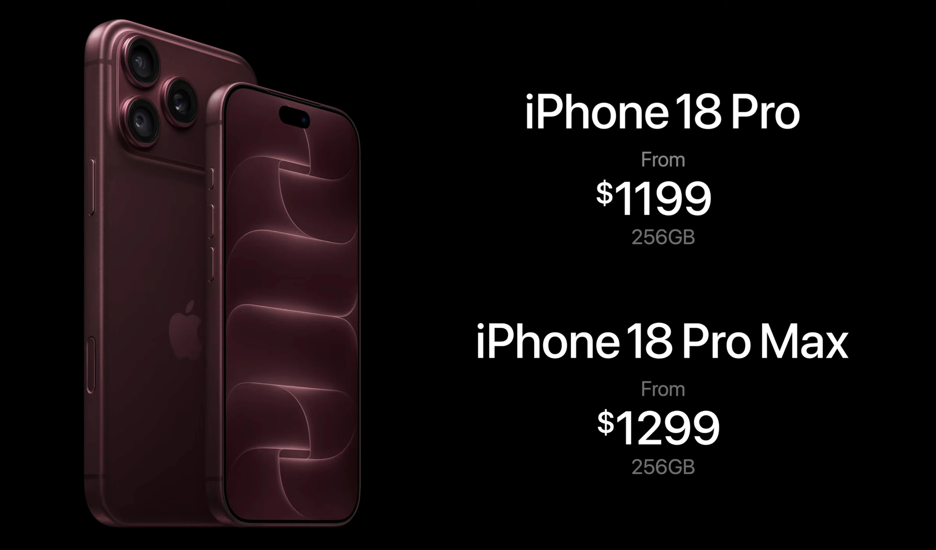 Precios del iPhone 18 Pro y Pro Max