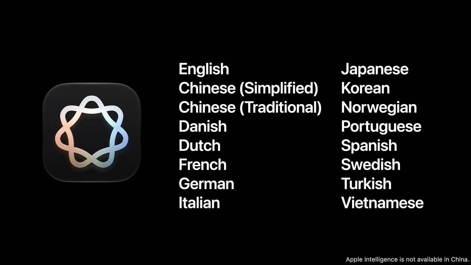 Los 16 idiomas de Apple Intelligence