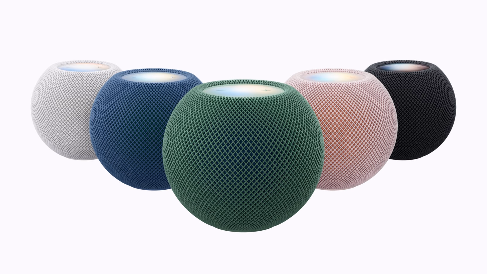 HomePod mini 2 in its five colors