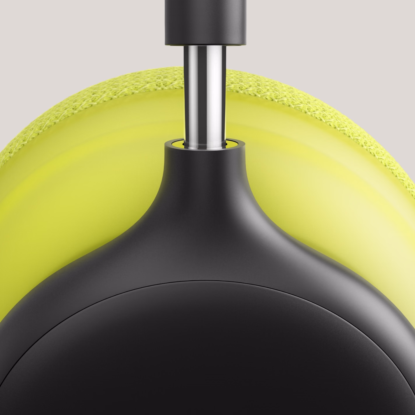 Stainless steel telescoping arm on the Beats 360