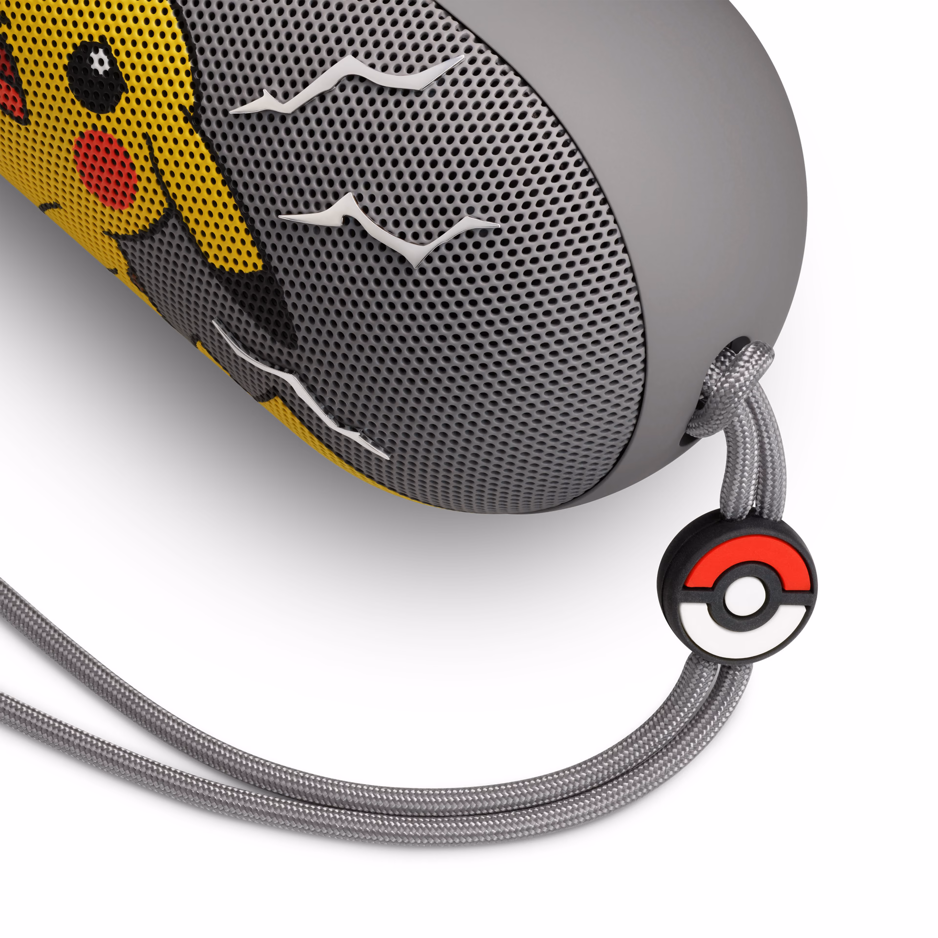 Gray Beats Pill Pokémon lanyard with Poké Ball charm