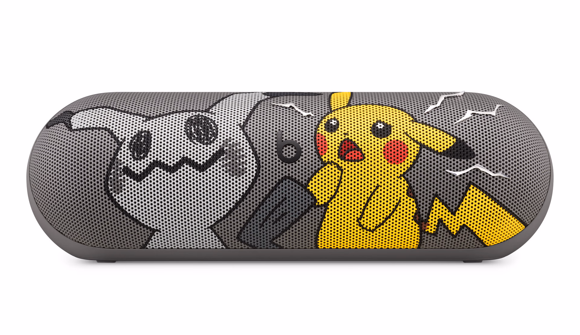 Beats Pill Pokémon with Pikachu and Mimikyu on the grille
