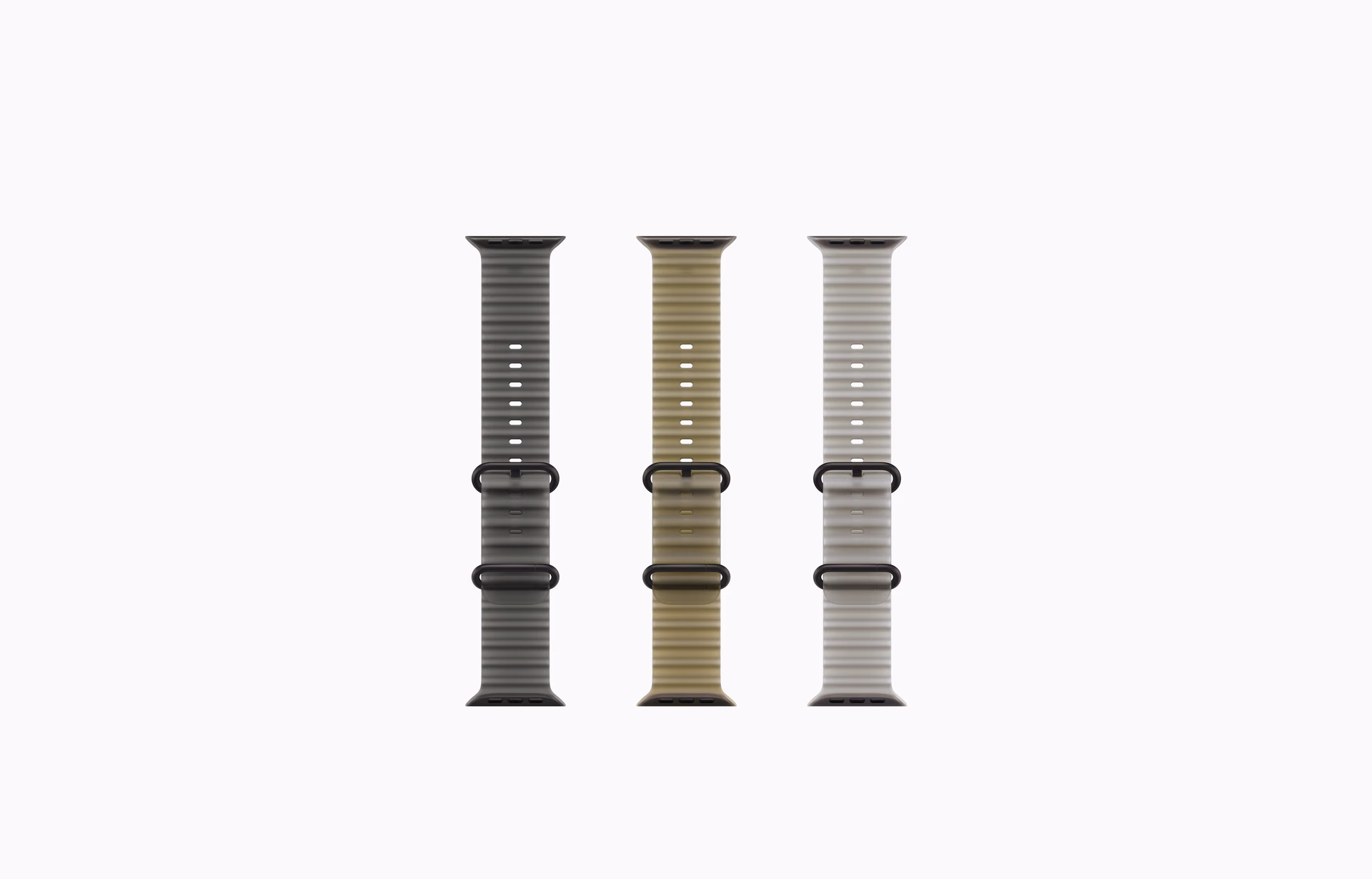 Three Ocean Band units with a translucent finish