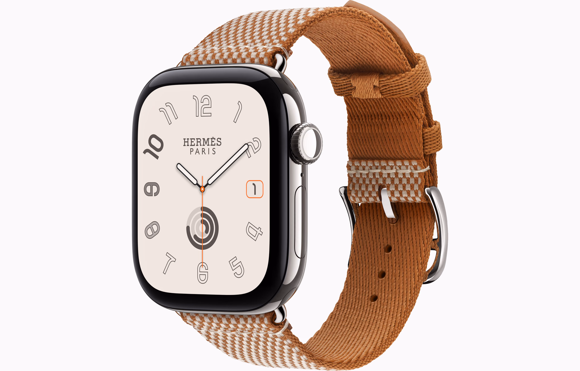 Apple Watch Hermès with the Simple Tour Toile H band