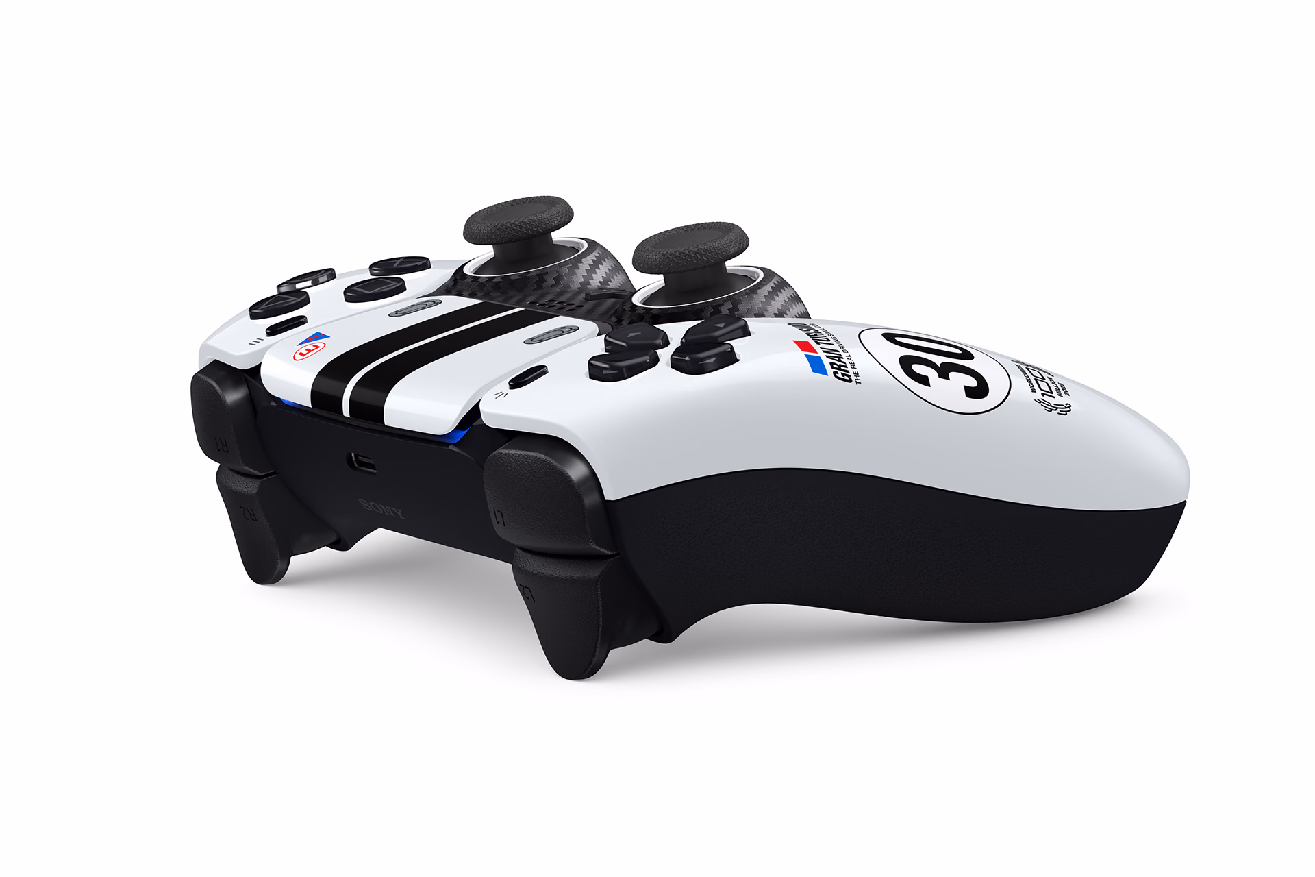 Gran Turismo DualSense in perspective with central texture