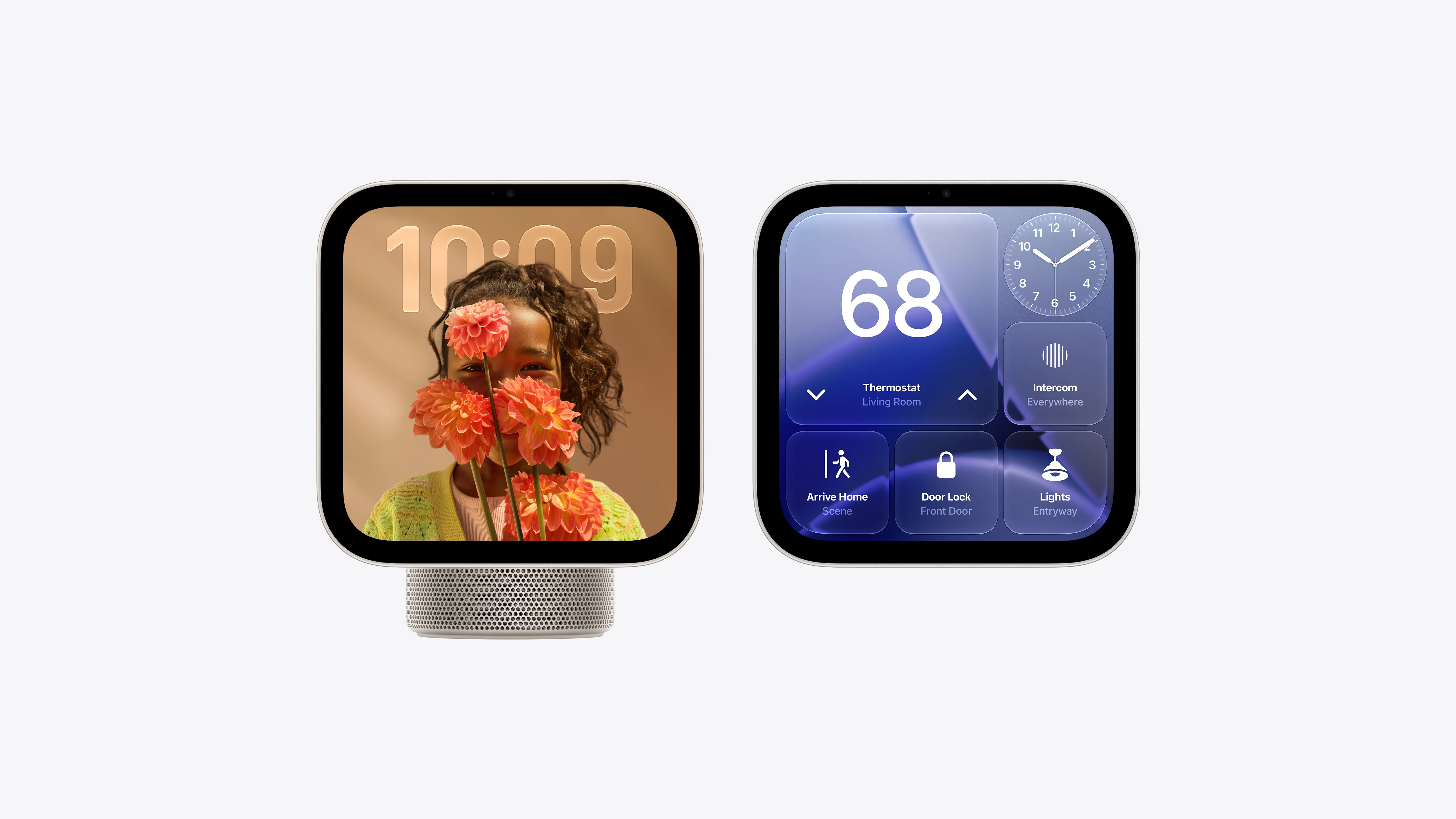 HomeView Wall Mounted next to the tabletop model