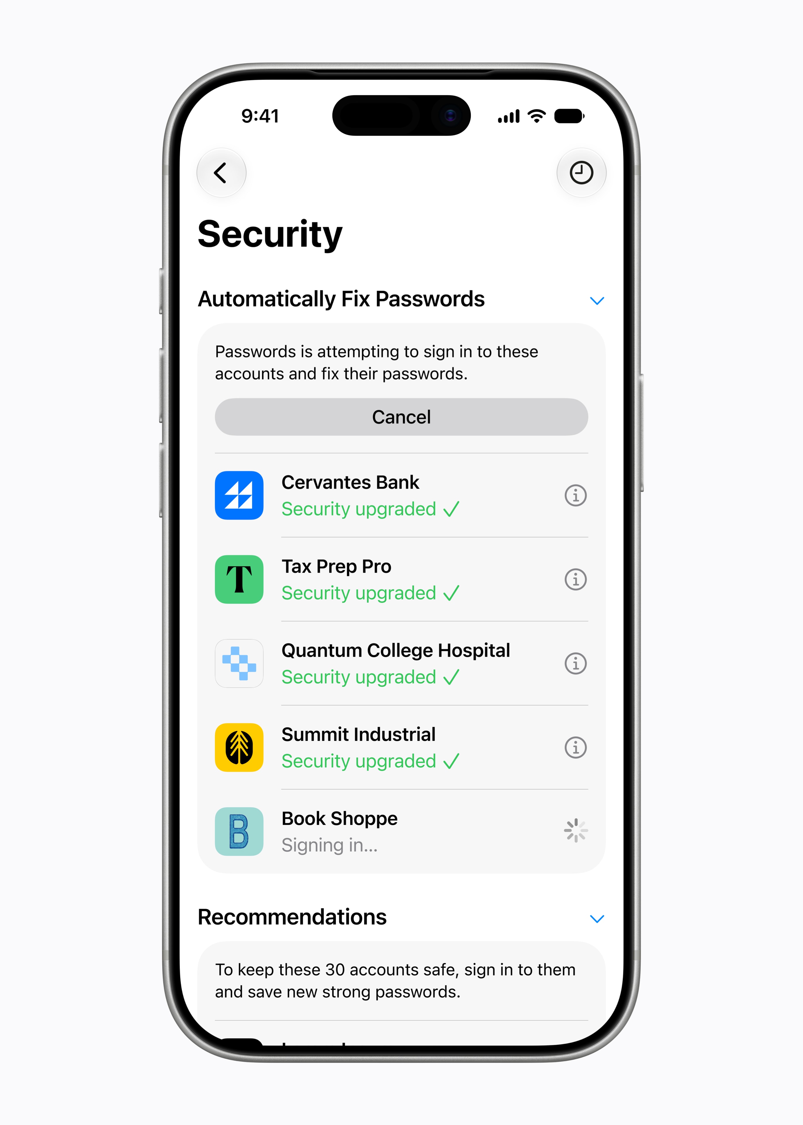 La función de seguridad de iOS 27 repara automáticamente las contraseñas de cuentas comprometidas