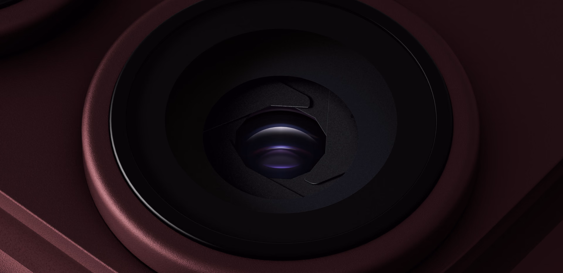 Lente Fusion principal de 48 MP en Burgundy
