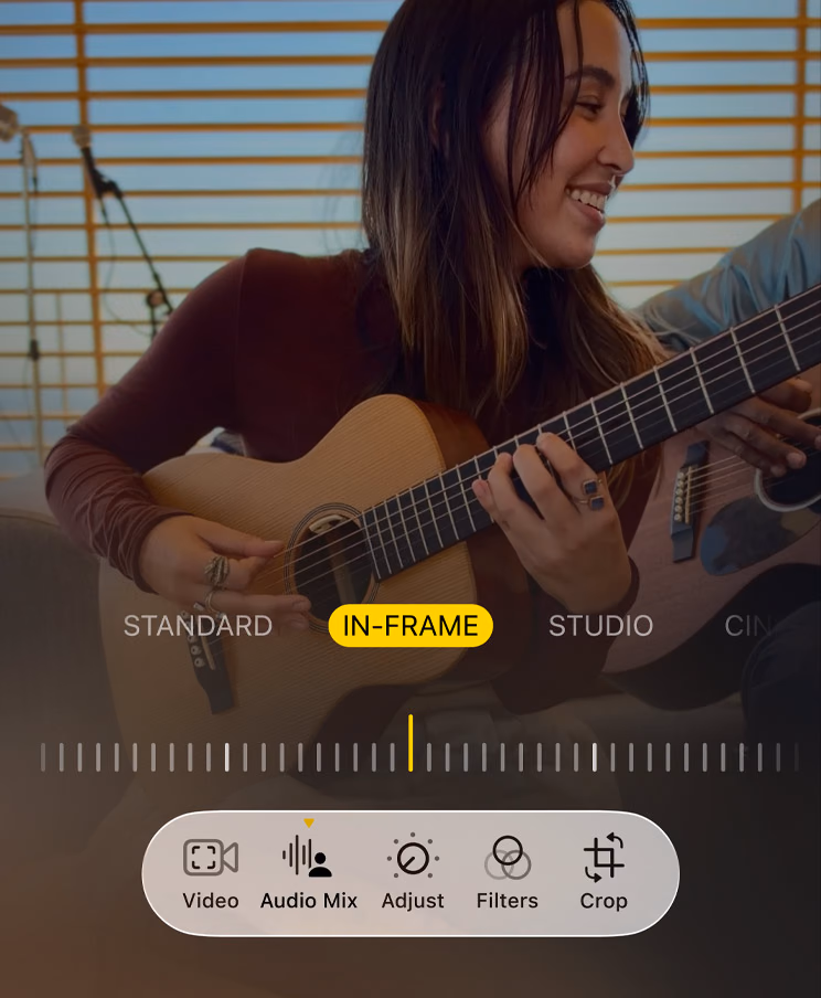 Mezcla de Audio en modo In-Frame