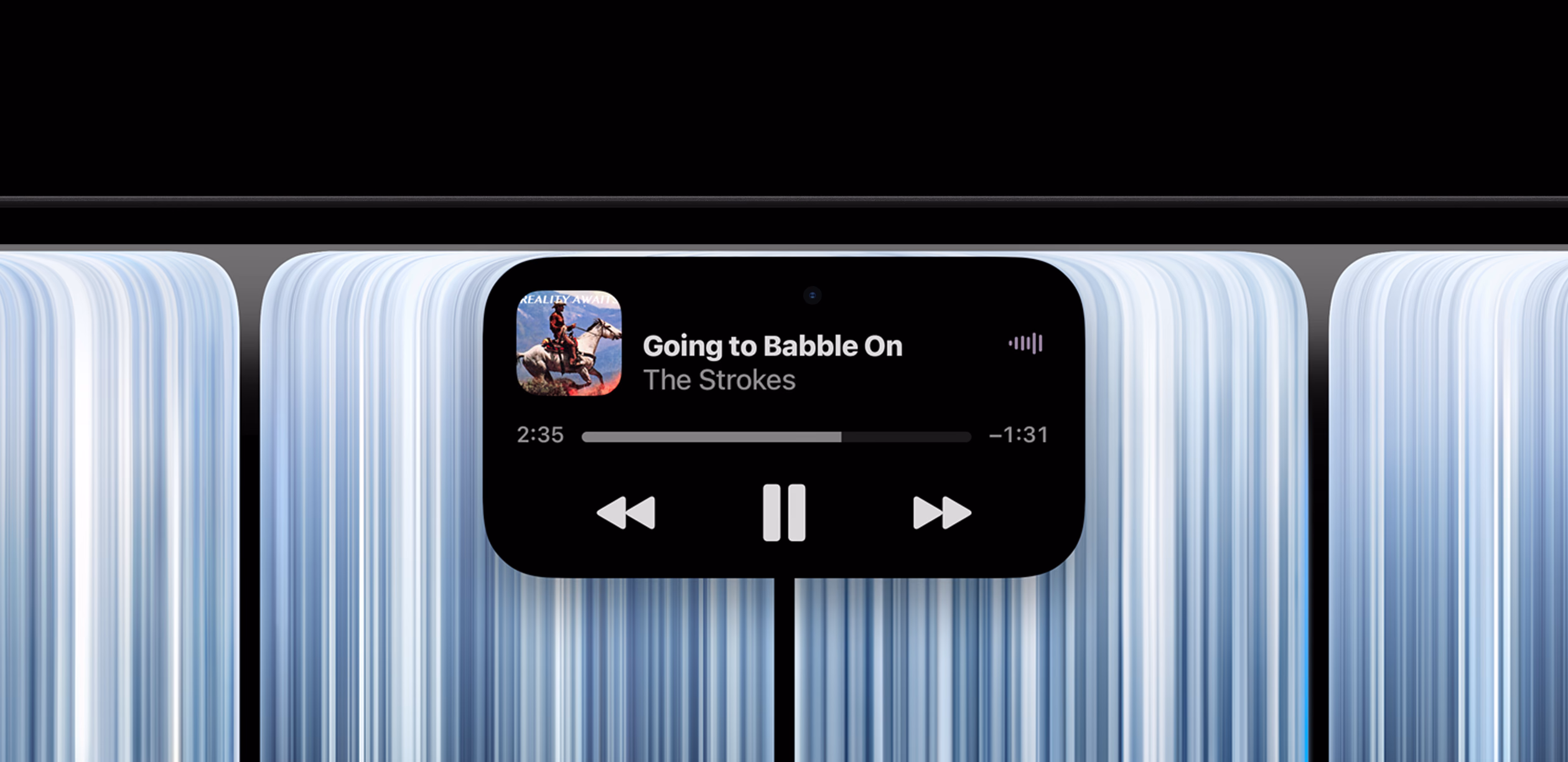 Controles de Apple Music dentro de la Dynamic Island