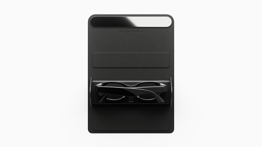 Meta Starfire Kylie Edition stored inside the foldable charging case
