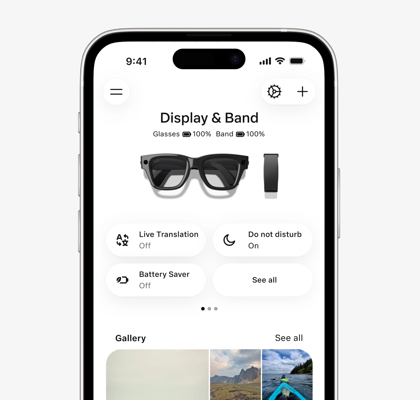 Meta AI app showing Meta Ray-Ban Display and Meta Neural Band connected