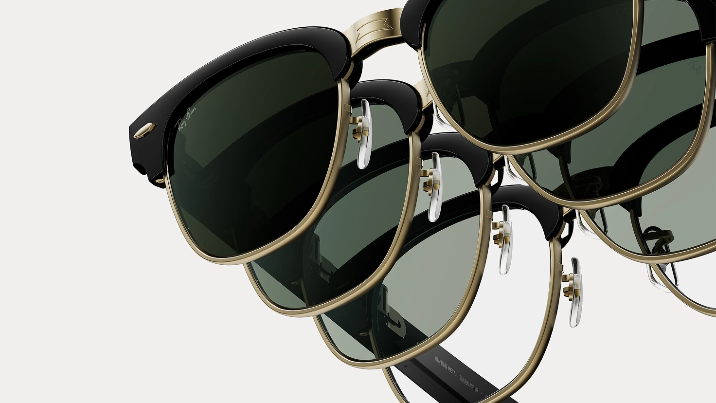 Frame and lens variants available for Ray-Ban Meta Audio