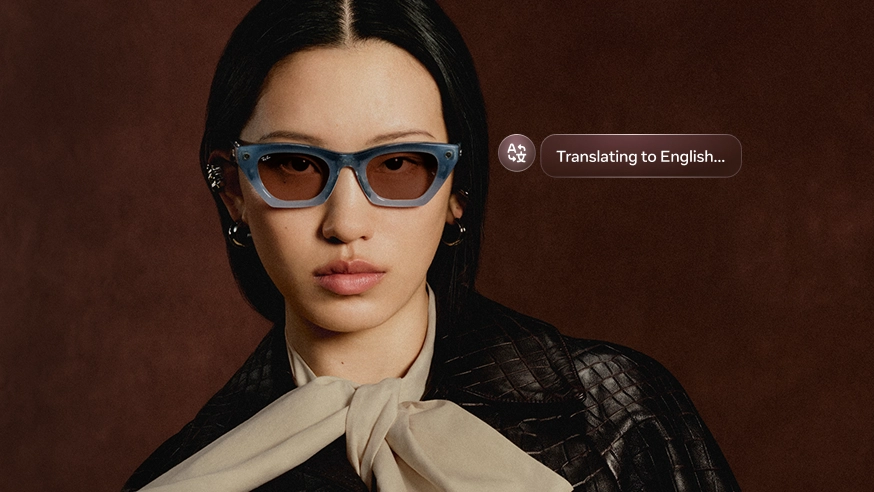 Real-time translation played by Ray-Ban Meta Gen 3