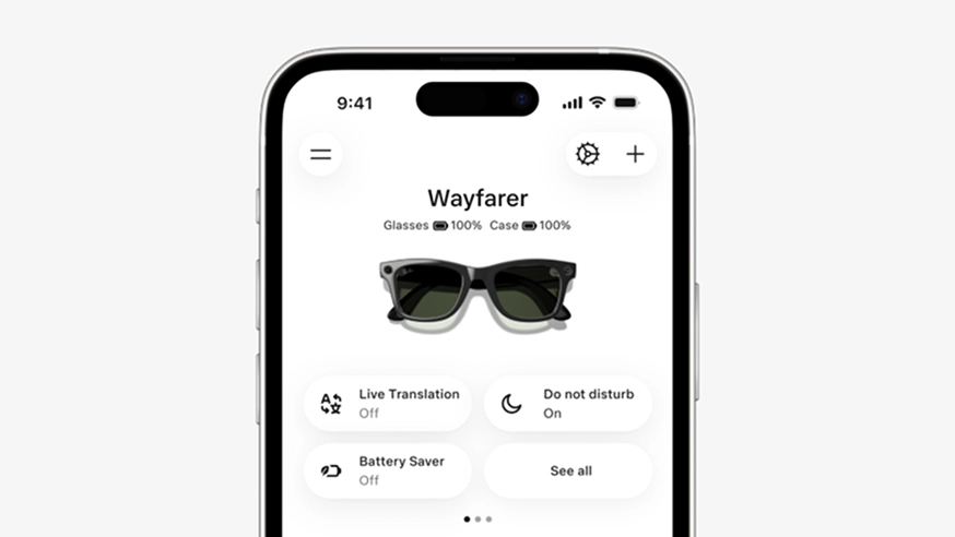 Meta AI app used to configure Ray-Ban Meta Gen 3