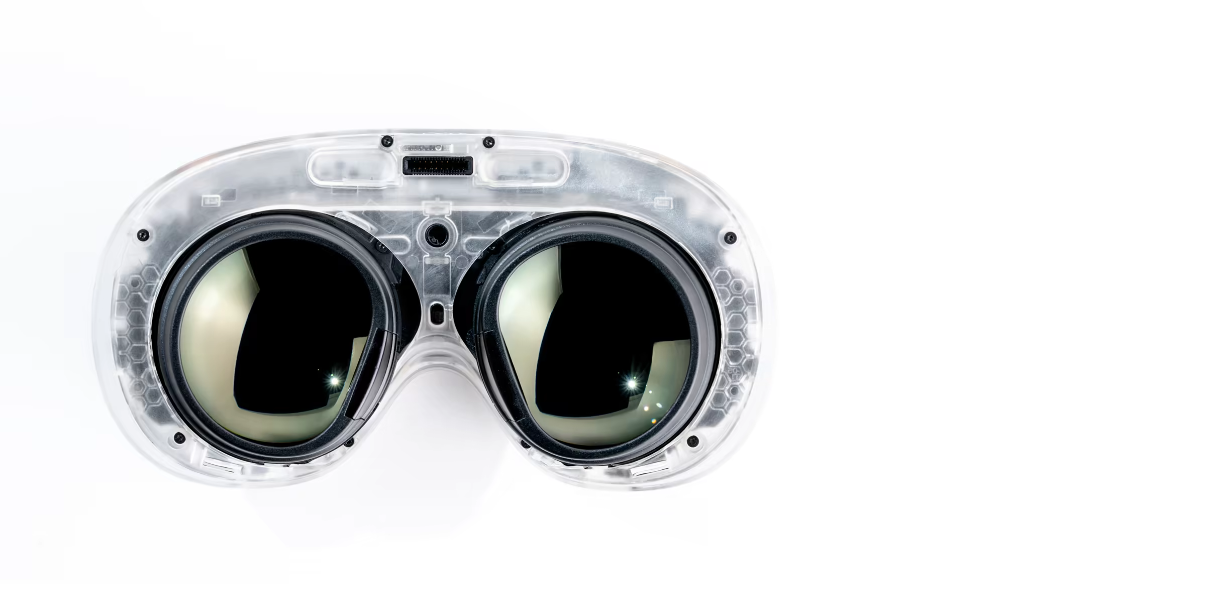 Steam Frame pancake lens module with transparent housing