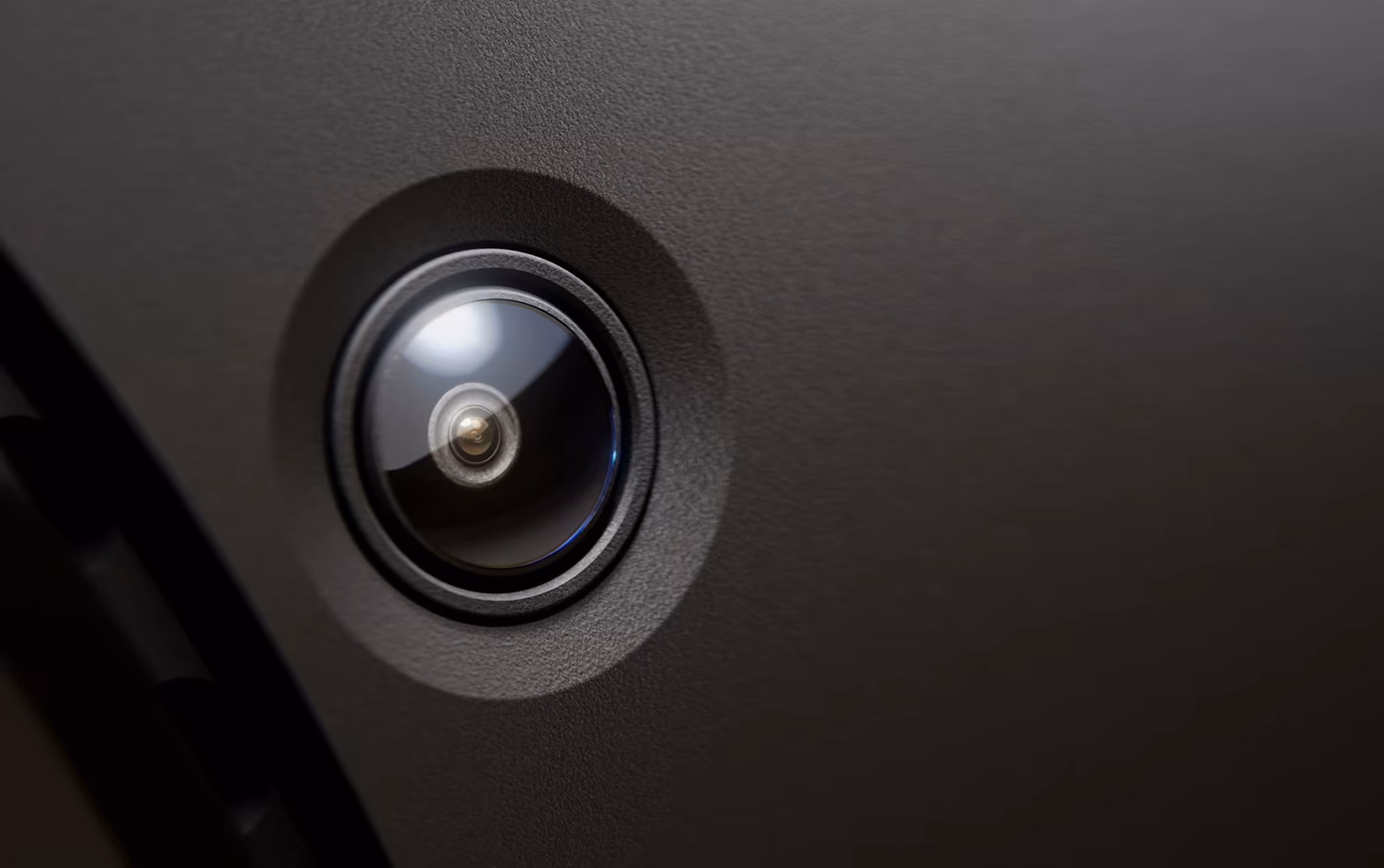 Close-up of a Steam Frame front camera