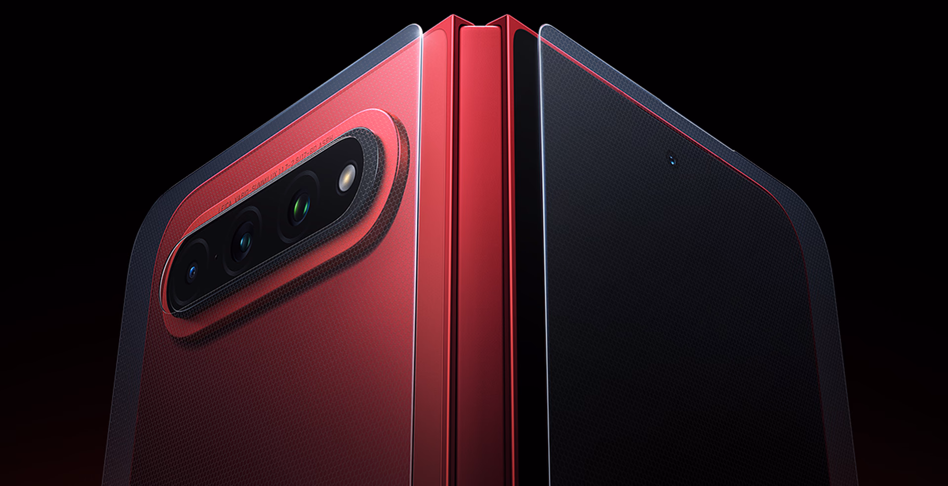 Exploded view of the Xiaomi 18 Fold flexible display layers, with the dual ultra-thin glass sheet